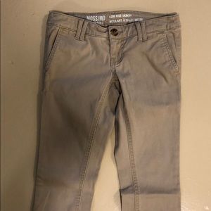 Missimo low rise skinny khakis